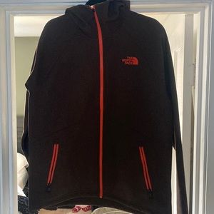 Brown with orange accents North Face Jacket size large